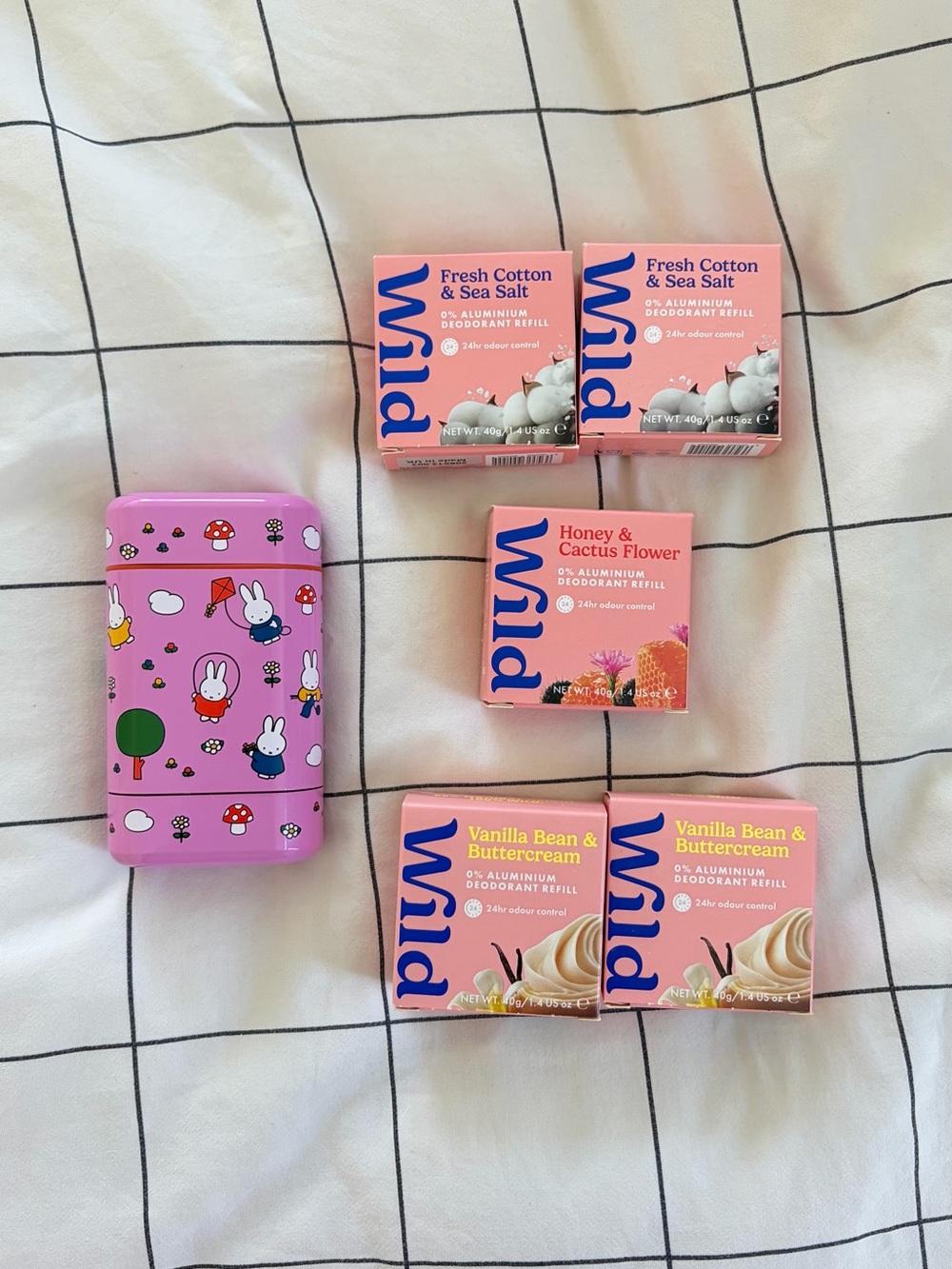 WILD Miffy Deodorant Case and Deodorant Refill Bundle